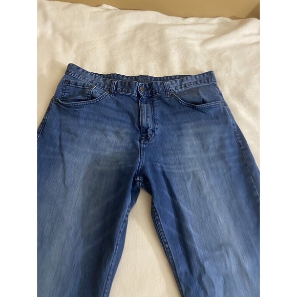 Calvin Klein Relaxed Straight Men’s Blue Denim Jeans Size 36W 30L - Picture 3 of 16
